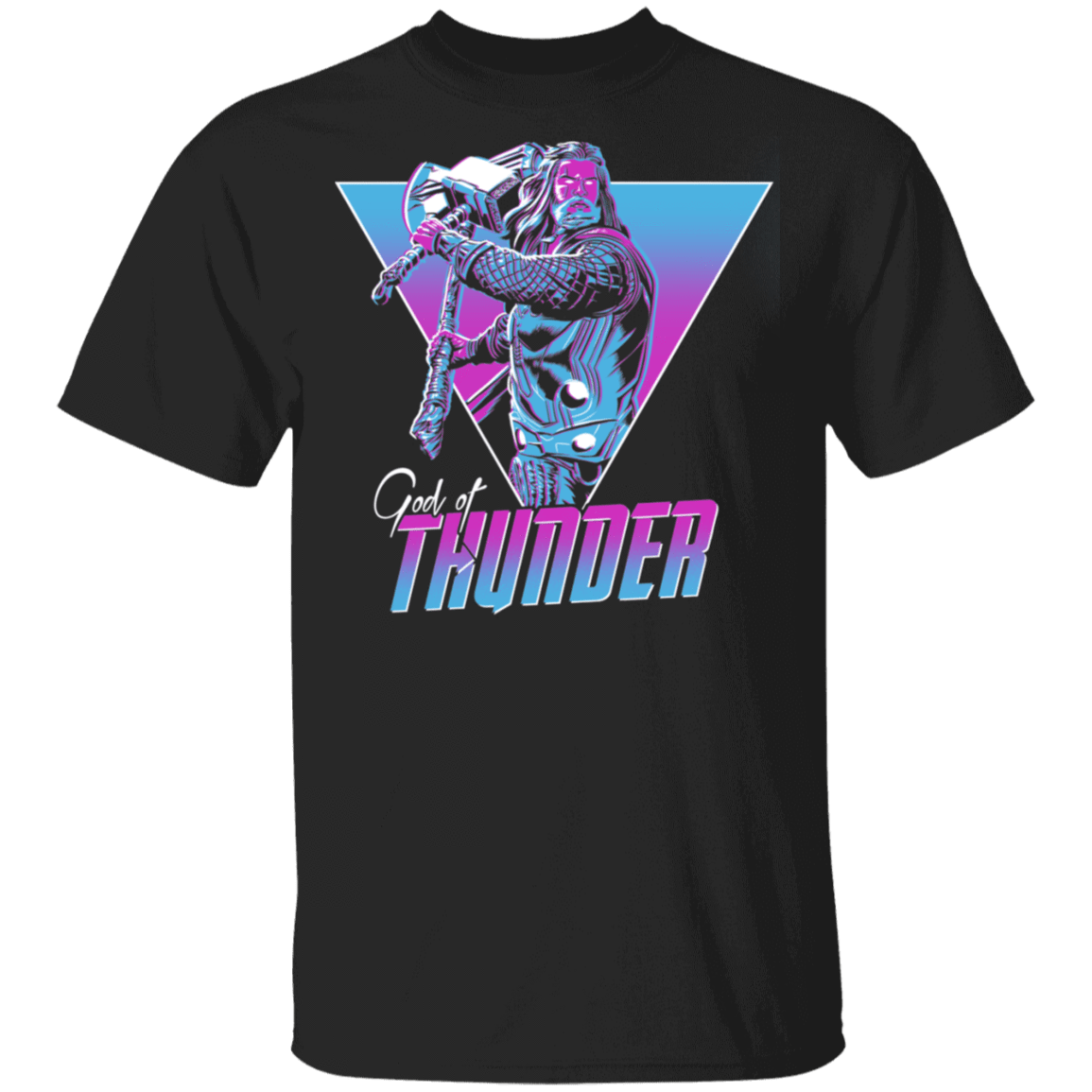 T-Shirts Black / S Retro God T-Shirt