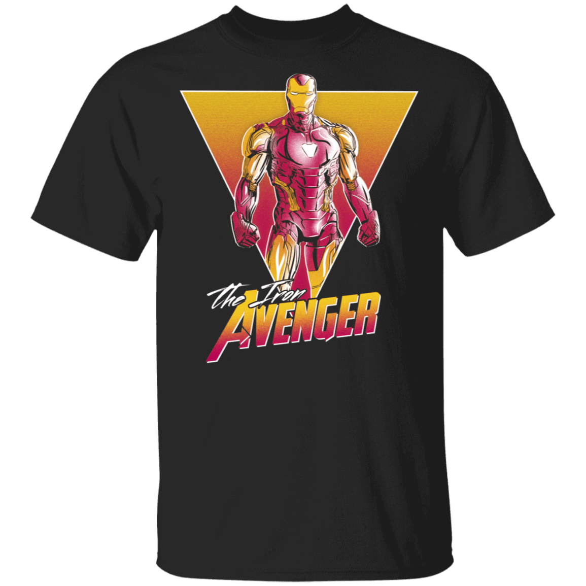 T-Shirts Black / S Retro Iron T-Shirt