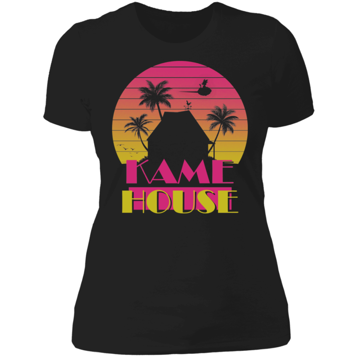 T-Shirts Black / X-Small Retro Island Women's Premium T-Shirt