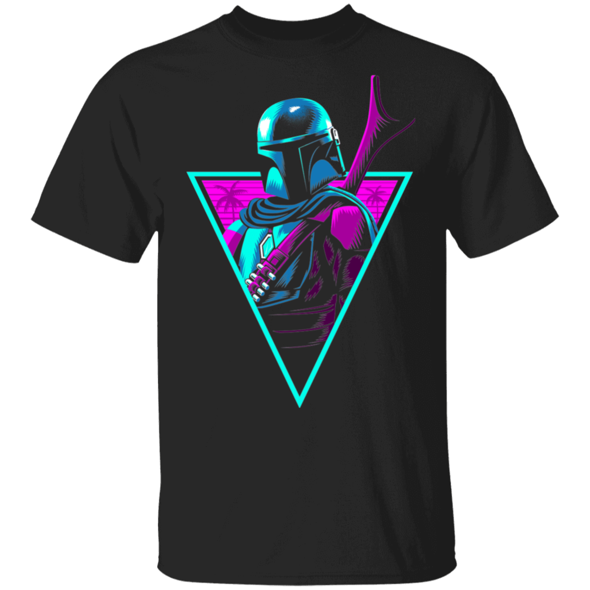 T-Shirts Black / S Retro Mandalorian T-Shirt
