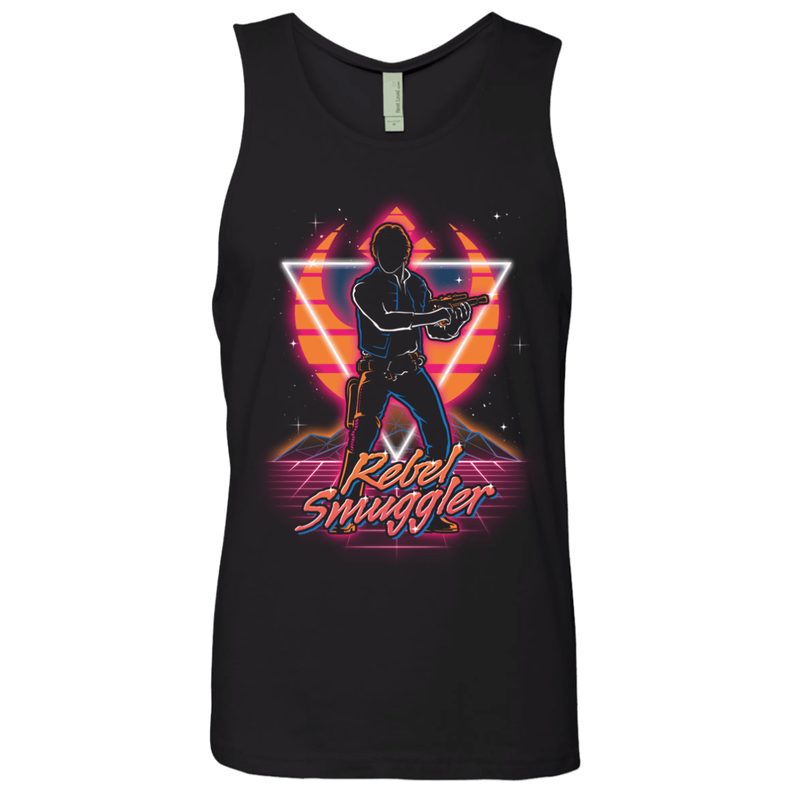 T-Shirts Black / S Retro Rebel Smuggler Men's Premium Tank Top