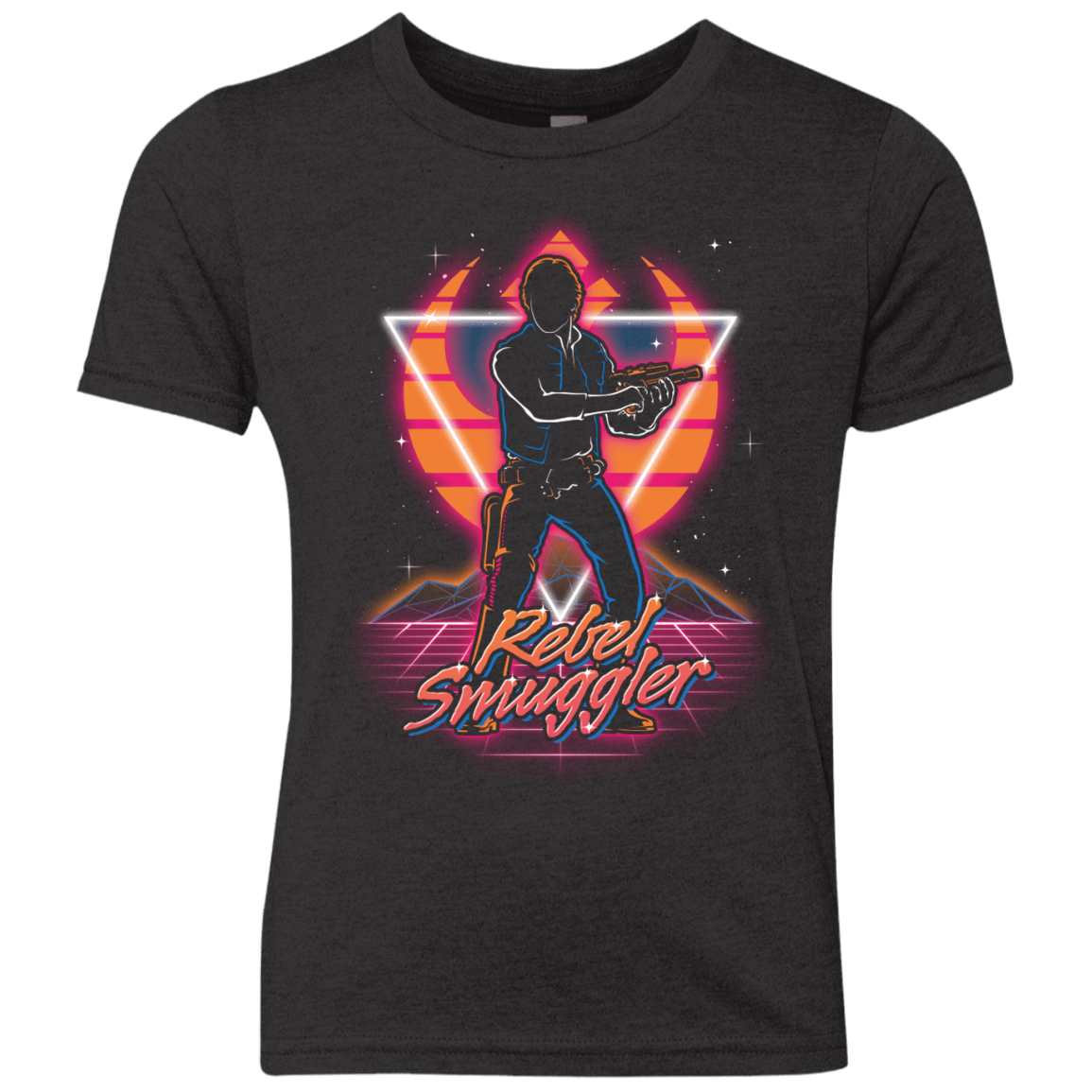 T-Shirts Vintage Black / YXS Retro Rebel Smuggler Youth Triblend T-Shirt