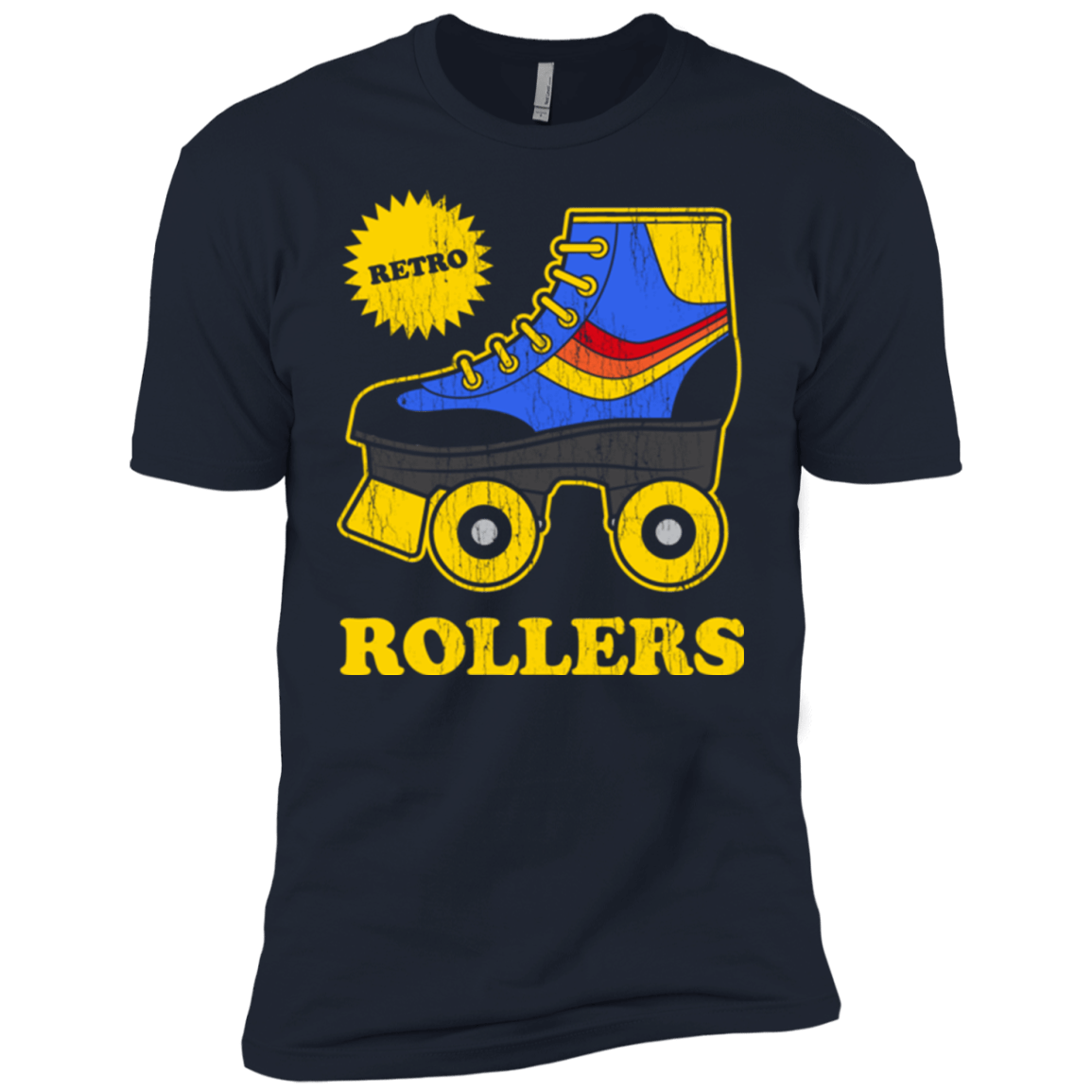 T-Shirts Midnight Navy / YXS Retro rollers Boys Premium T-Shirt
