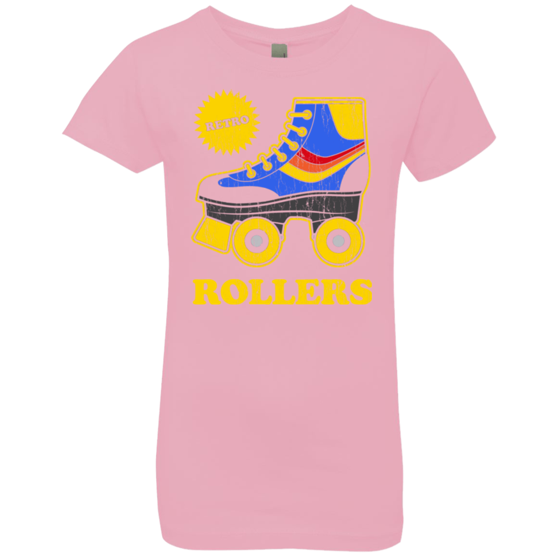 T-Shirts Light Pink / YXS Retro rollers Girls Premium T-Shirt