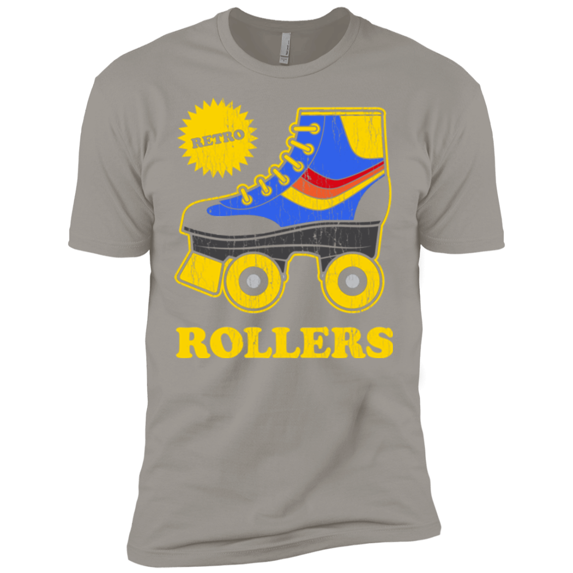 T-Shirts Light Grey / X-Small Retro rollers Men's Premium T-Shirt