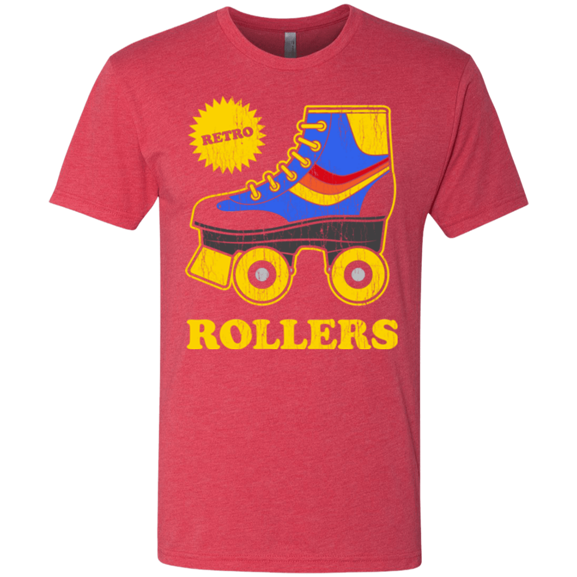 T-Shirts Vintage Red / Small Retro rollers Men's Triblend T-Shirt