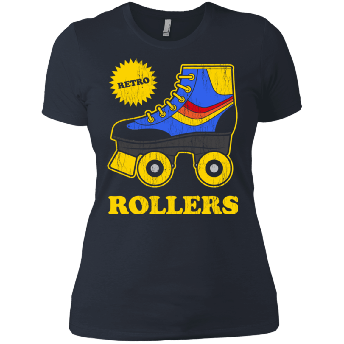 T-Shirts Indigo / X-Small Retro rollers Women's Premium T-Shirt