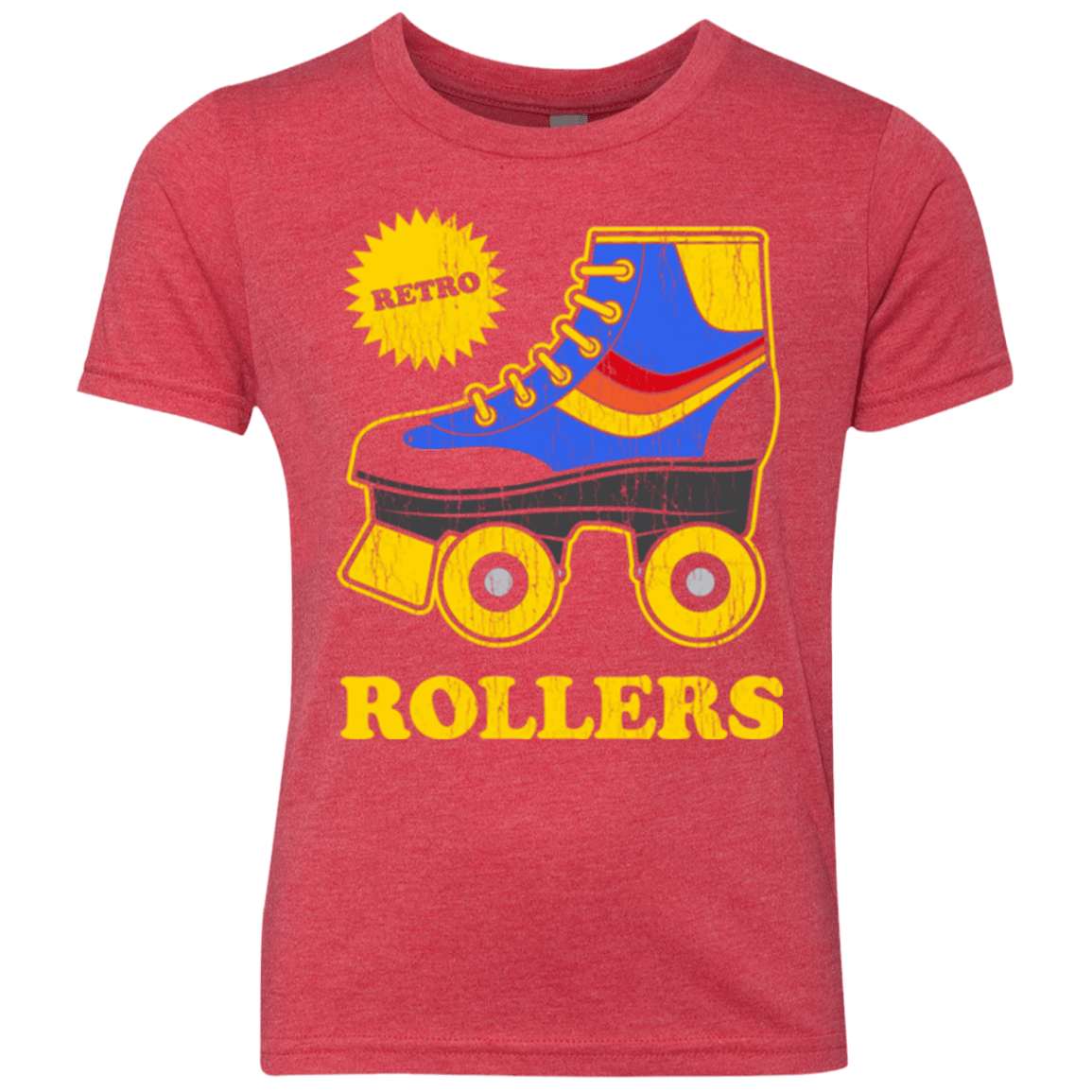 T-Shirts Vintage Red / YXS Retro rollers Youth Triblend T-Shirt