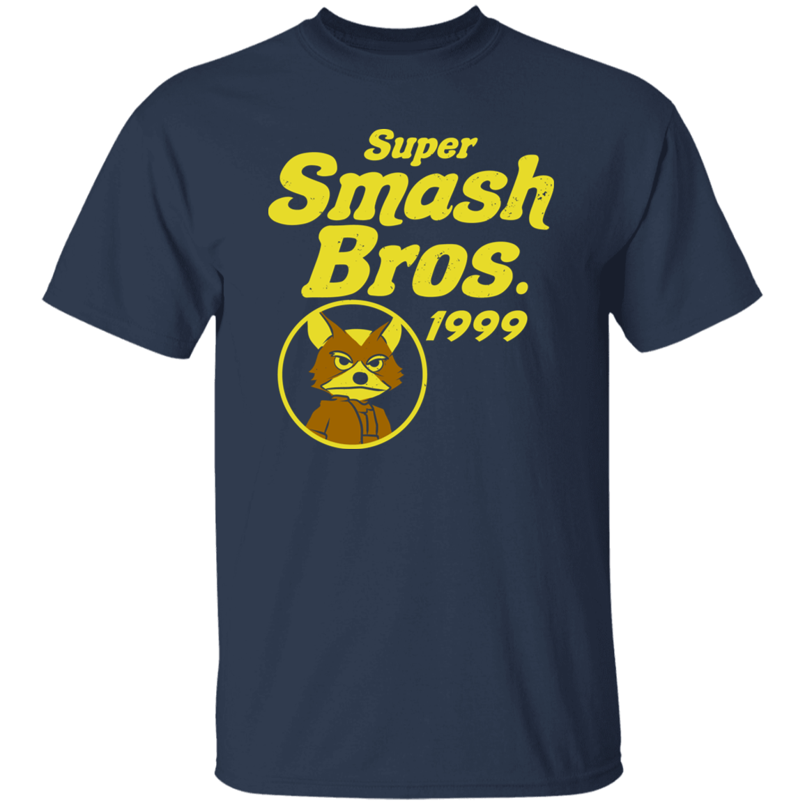 T-Shirts Navy / S Retro Smash Brown 2 T-Shirt