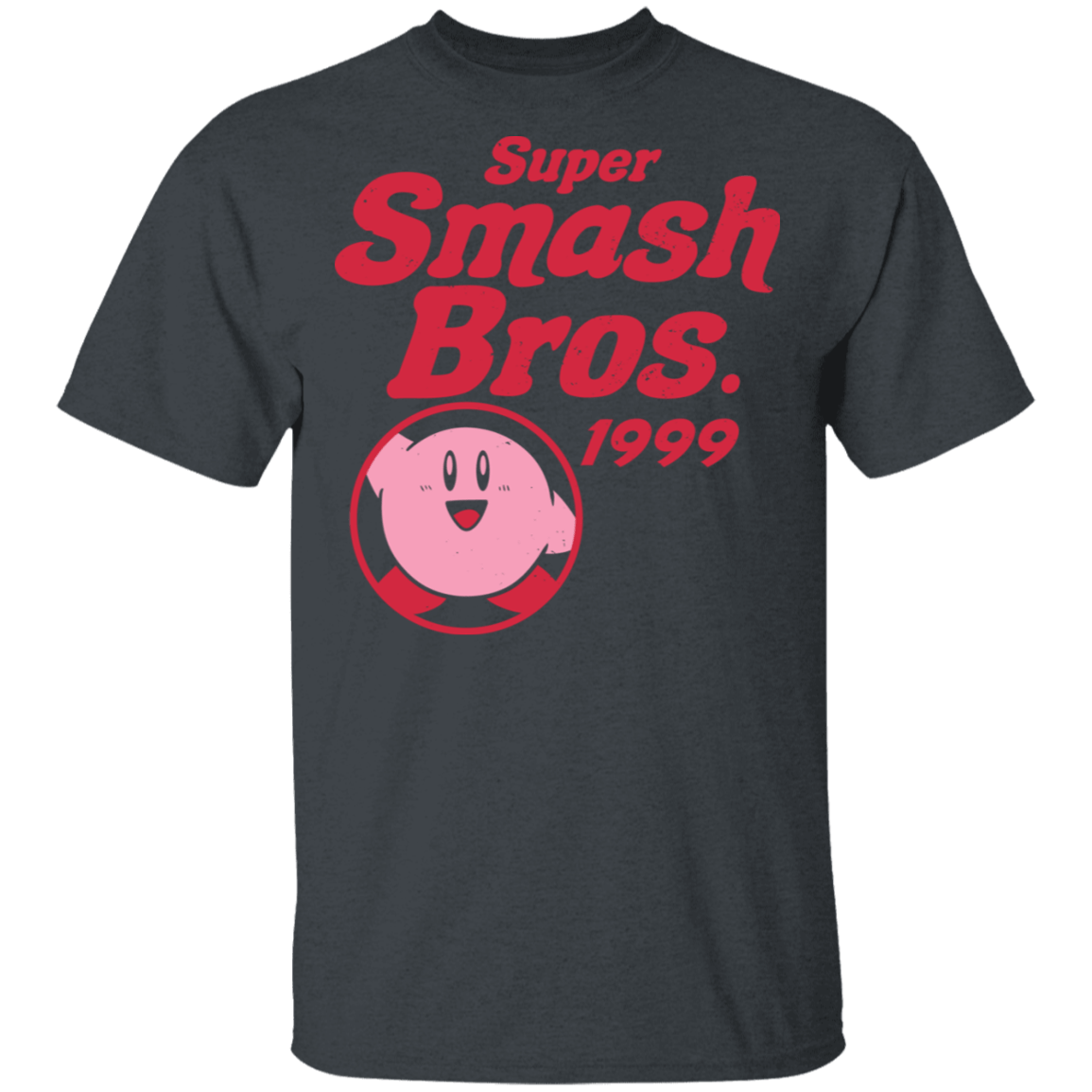 T-Shirts Dark Heather / S Retro Smash Pink T-Shirt