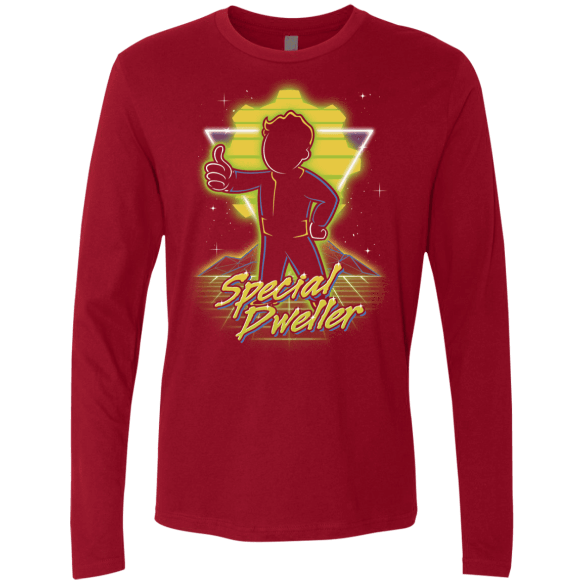 T-Shirts Cardinal / S Retro Special Dweller Men's Premium Long Sleeve