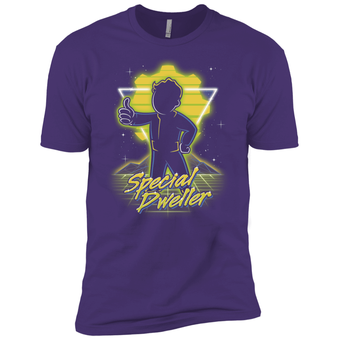 T-Shirts Purple Rush/ / X-Small Retro Special Dweller Men's Premium T-Shirt