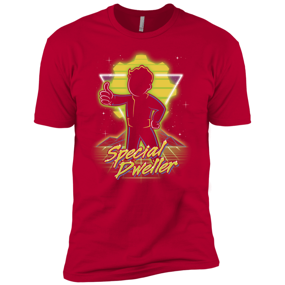 T-Shirts Red / X-Small Retro Special Dweller Men's Premium T-Shirt