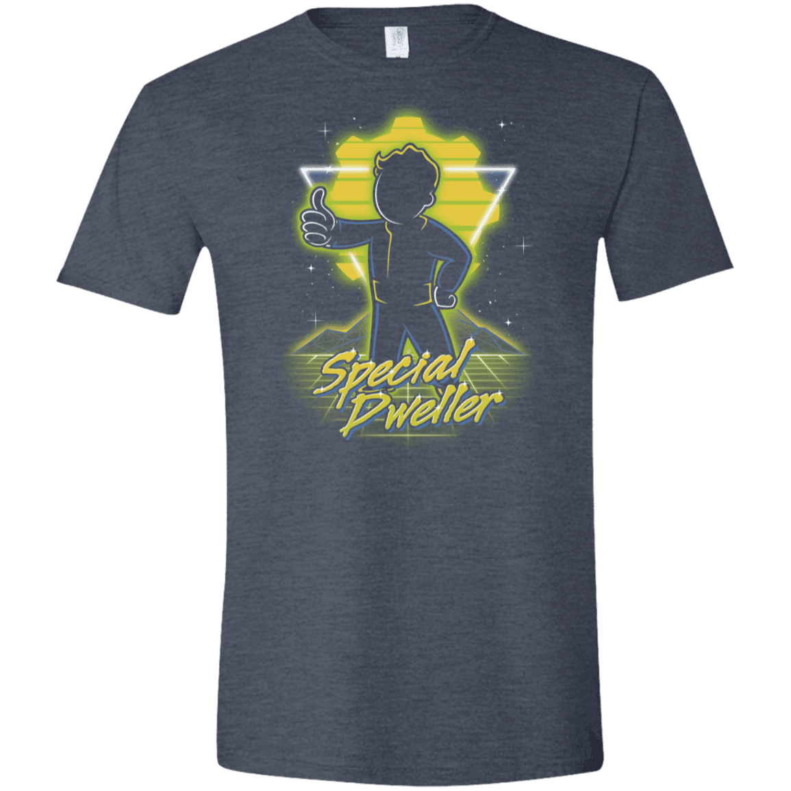 T-Shirts Heather Navy / S Retro Special Dweller Men's Semi-Fitted Softstyle