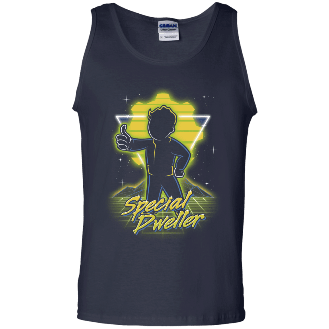 T-Shirts Navy / S Retro Special Dweller Men's Tank Top