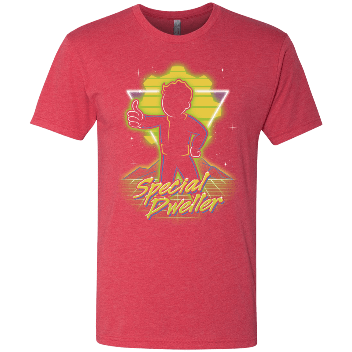 T-Shirts Vintage Red / S Retro Special Dweller Men's Triblend T-Shirt