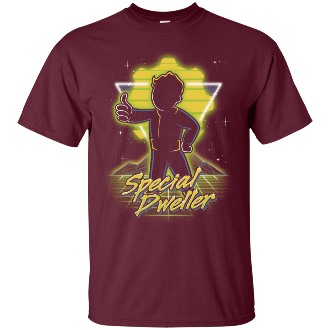 T-Shirts Maroon / S Retro Special Dweller T-Shirt