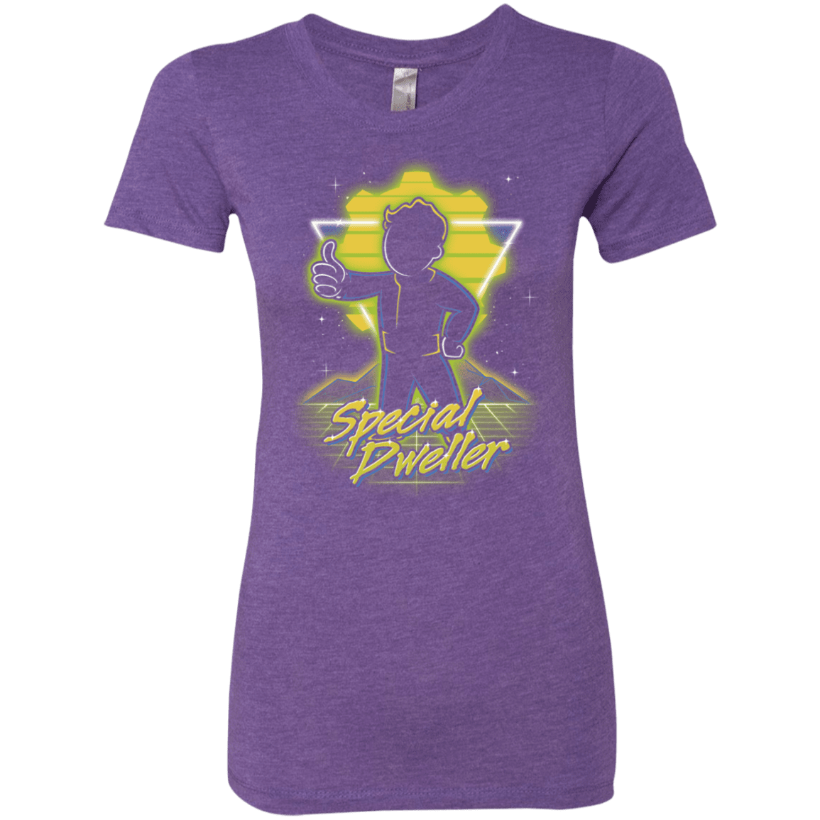 T-Shirts Purple Rush / S Retro Special Dweller Women's Triblend T-Shirt