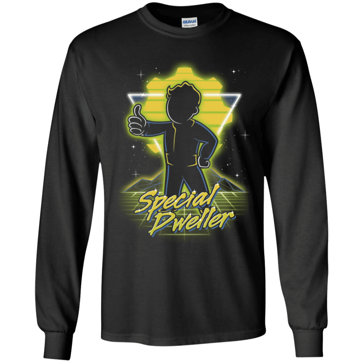 T-Shirts Black / YS Retro Special Dweller Youth Long Sleeve T-Shirt