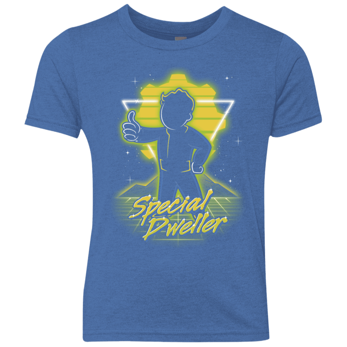 T-Shirts Vintage Royal / YXS Retro Special Dweller Youth Triblend T-Shirt