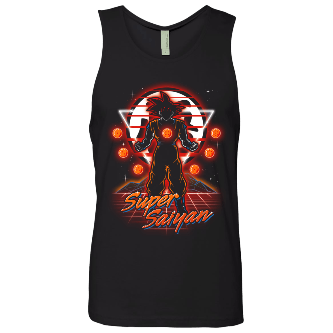 Retro Super Saiyan Men's Premium Tank Top