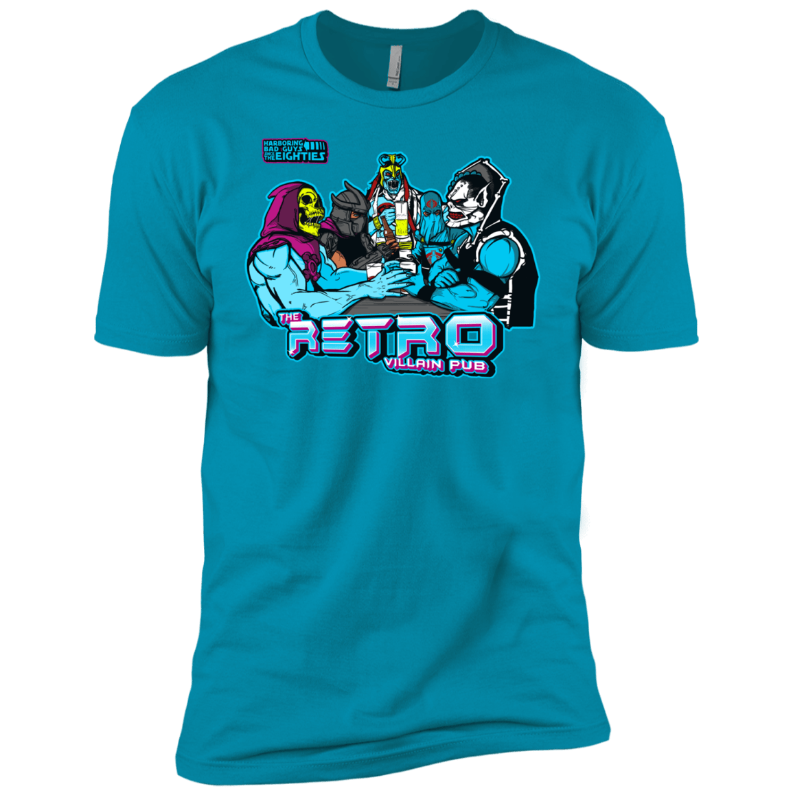T-Shirts Turquoise / YXS Retro Villain Pub Boys Premium T-Shirt