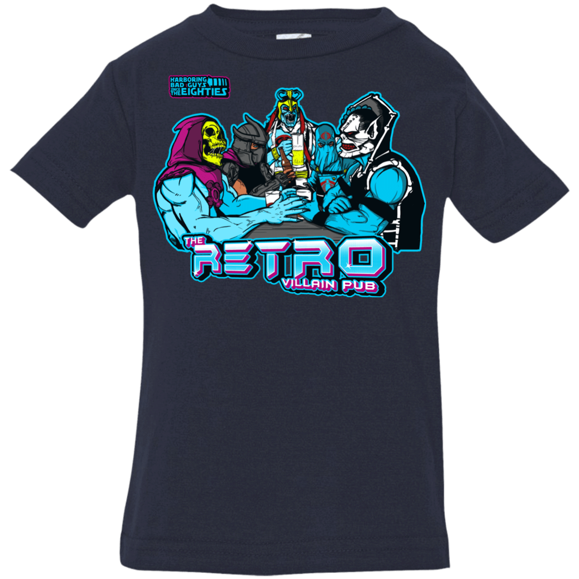 T-Shirts Navy / 6 Months Retro Villain Pub Infant Premium T-Shirt