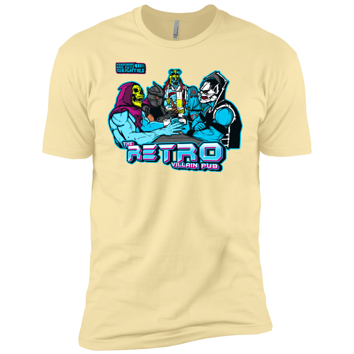 T-Shirts Banana Cream / X-Small Retro Villain Pub Men's Premium T-Shirt