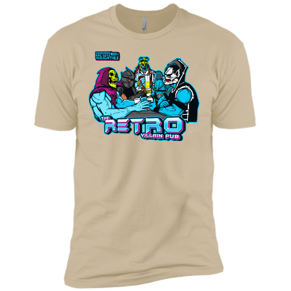 T-Shirts Sand / X-Small Retro Villain Pub Men's Premium T-Shirt