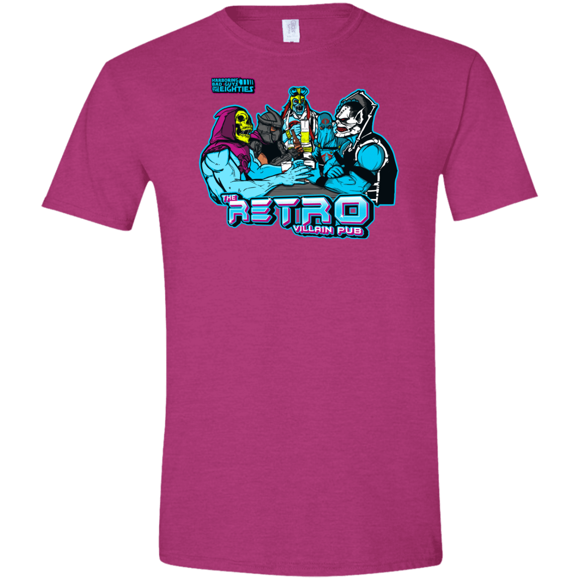 T-Shirts Antique Heliconia / S Retro Villain Pub Men's Semi-Fitted Softstyle