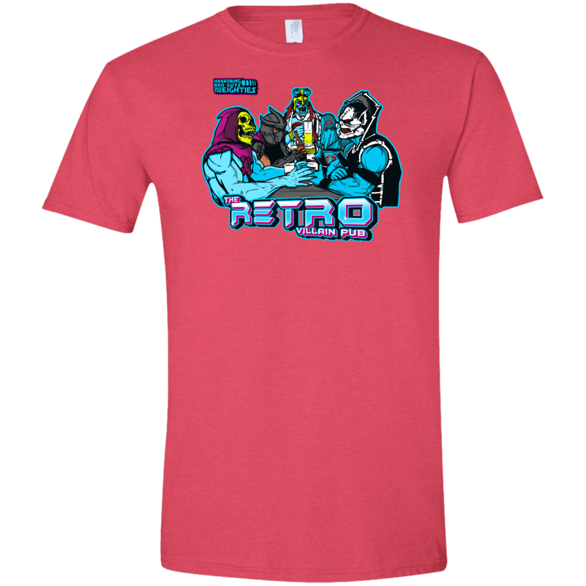 T-Shirts Heather Red / S Retro Villain Pub Men's Semi-Fitted Softstyle