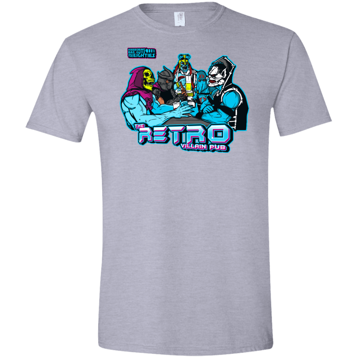 T-Shirts Sport Grey / X-Small Retro Villain Pub Men's Semi-Fitted Softstyle