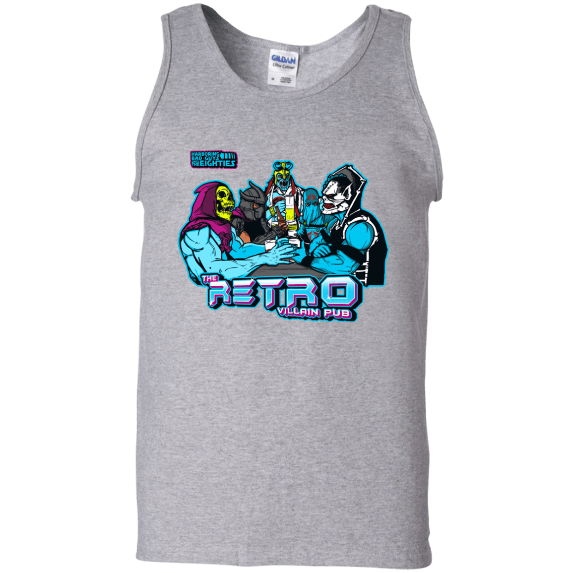 T-Shirts Sport Grey / S Retro Villain Pub Men's Tank Top