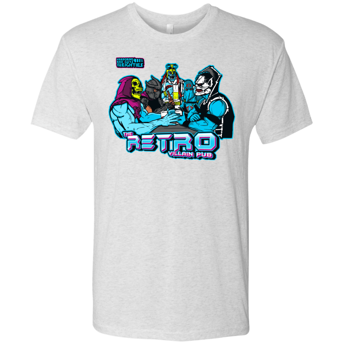 T-Shirts Heather White / S Retro Villain Pub Men's Triblend T-Shirt