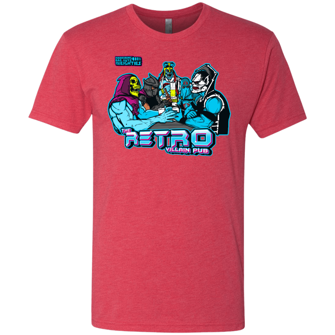 T-Shirts Vintage Red / S Retro Villain Pub Men's Triblend T-Shirt