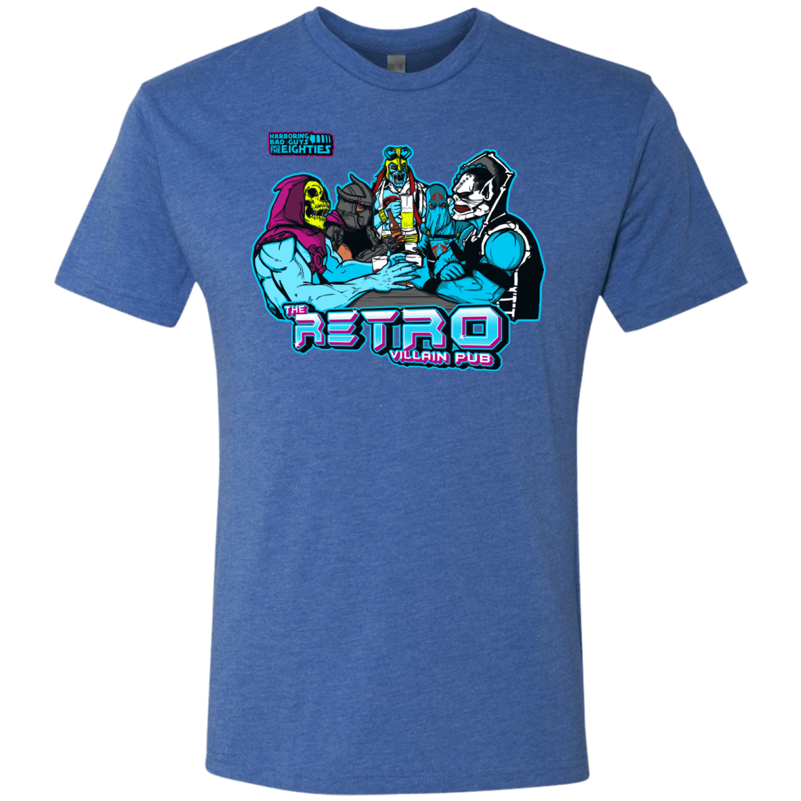 T-Shirts Vintage Royal / S Retro Villain Pub Men's Triblend T-Shirt