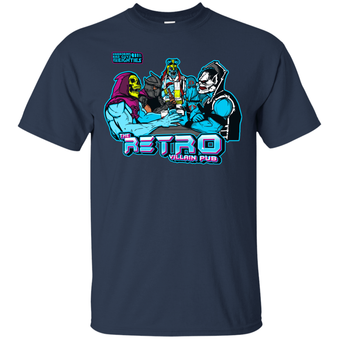 T-Shirts Navy / S Retro Villain Pub T-Shirt