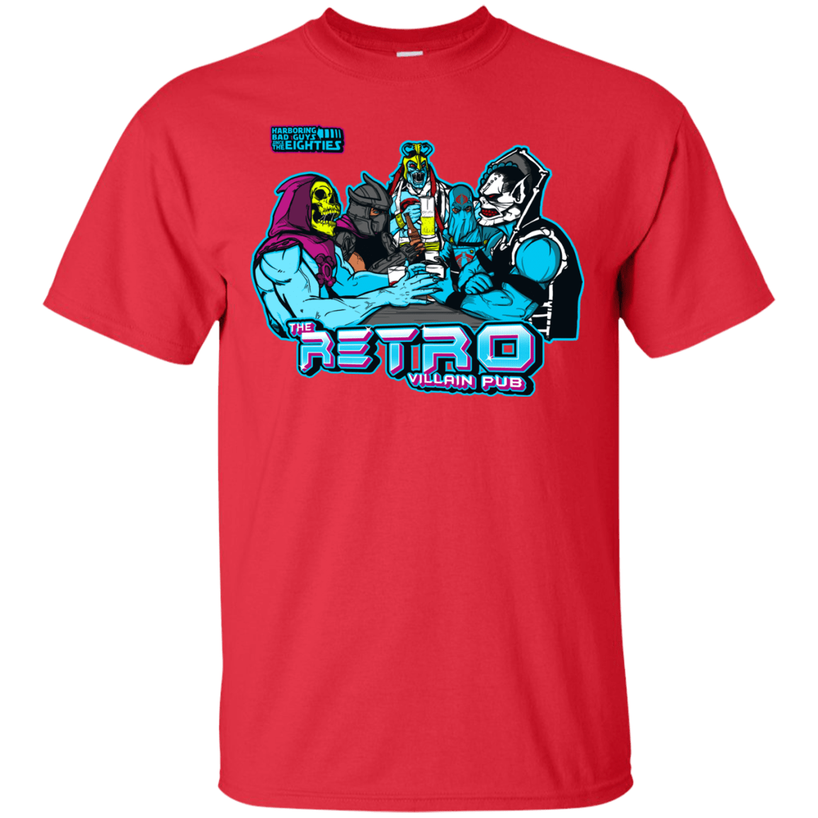 T-Shirts Red / S Retro Villain Pub T-Shirt