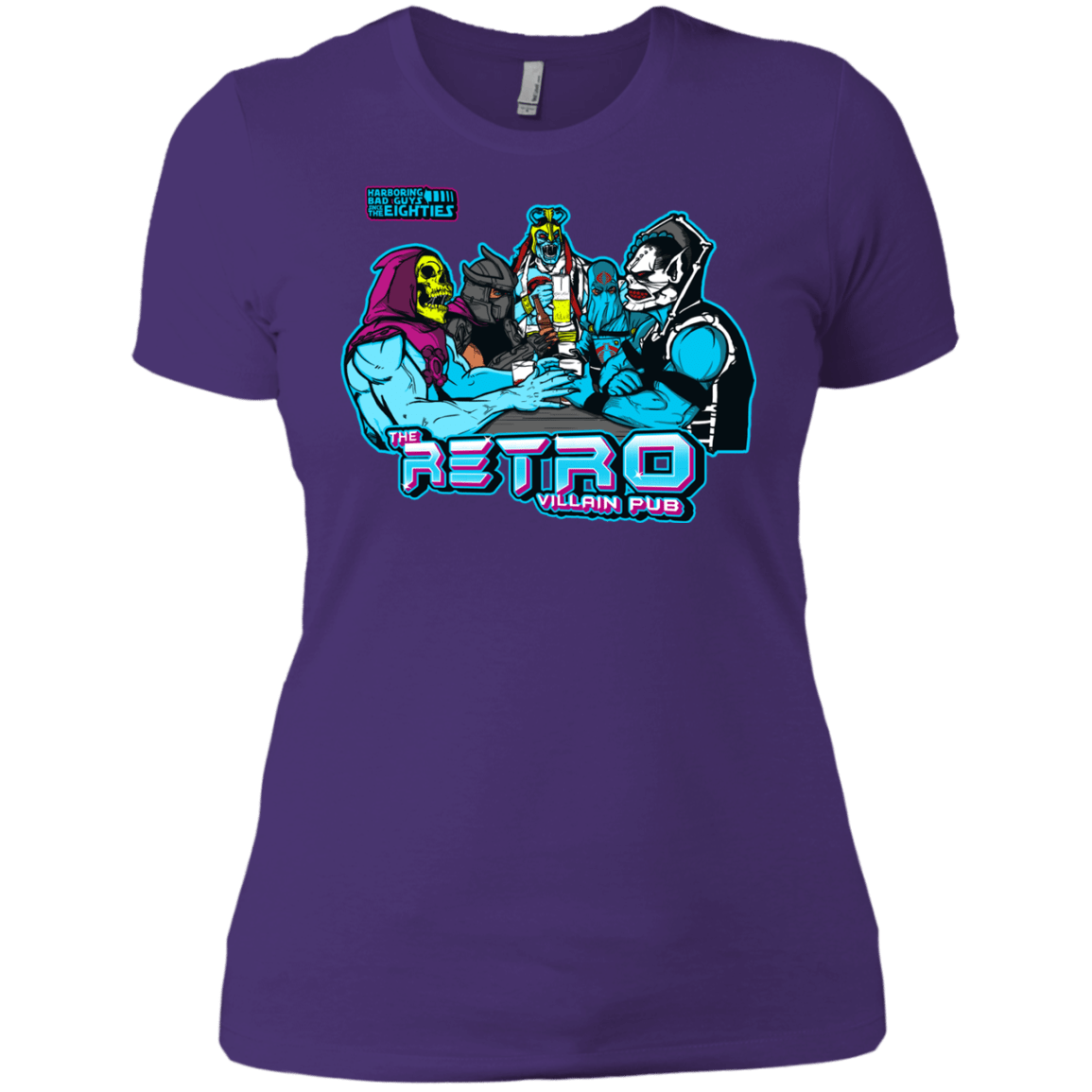T-Shirts Purple Rush/ / X-Small Retro Villain Pub Women's Premium T-Shirt