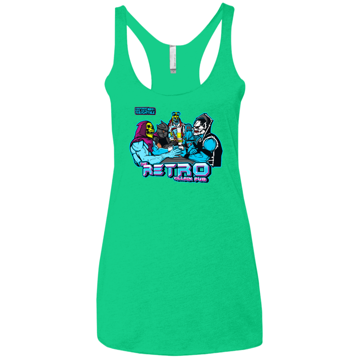 T-Shirts Envy / X-Small Retro Villain Pub Women's Triblend Racerback Tank