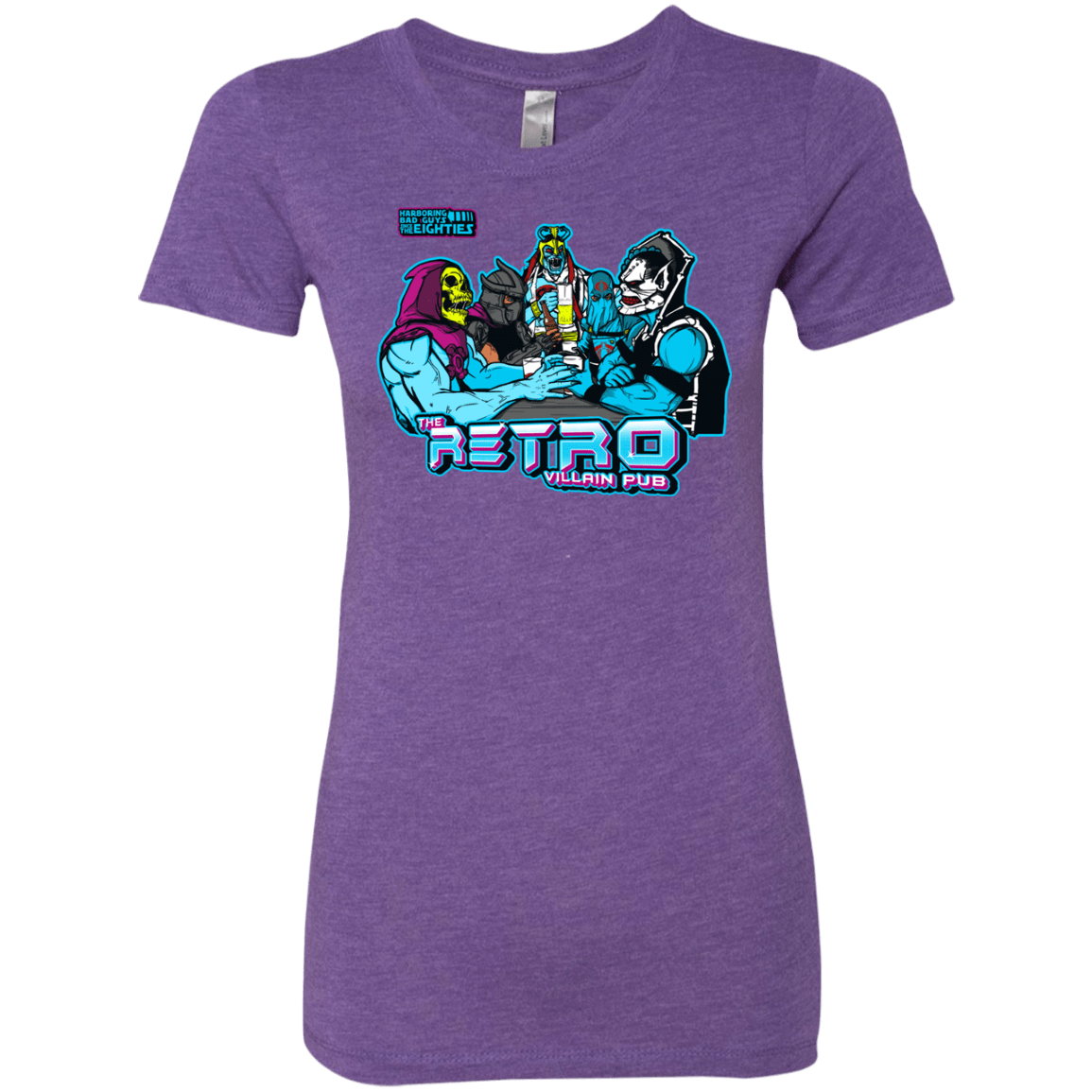 T-Shirts Purple Rush / S Retro Villain Pub Women's Triblend T-Shirt