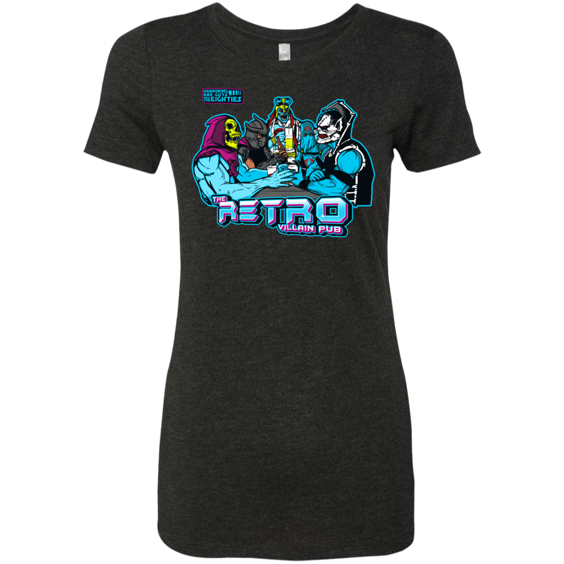 T-Shirts Vintage Black / S Retro Villain Pub Women's Triblend T-Shirt