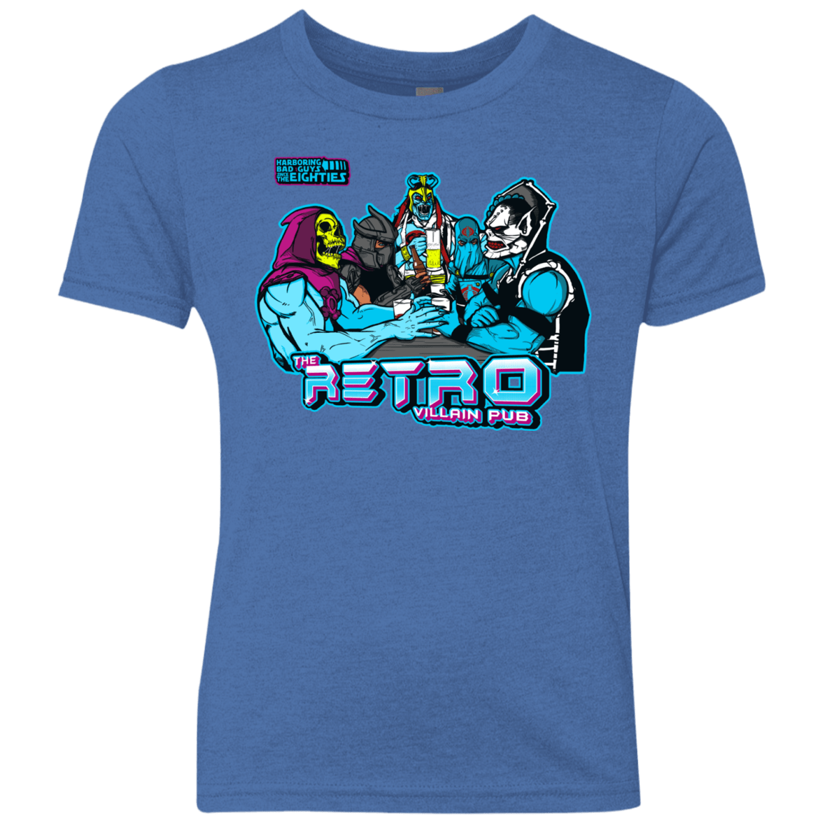 T-Shirts Vintage Royal / YXS Retro Villain Pub Youth Triblend T-Shirt