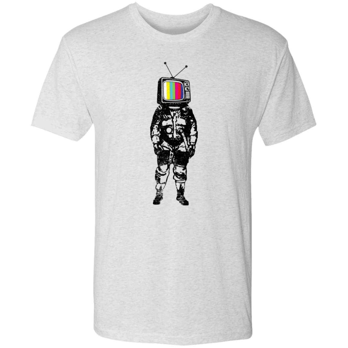 T-Shirts Heather White / S Retro Vision Men's Triblend T-Shirt