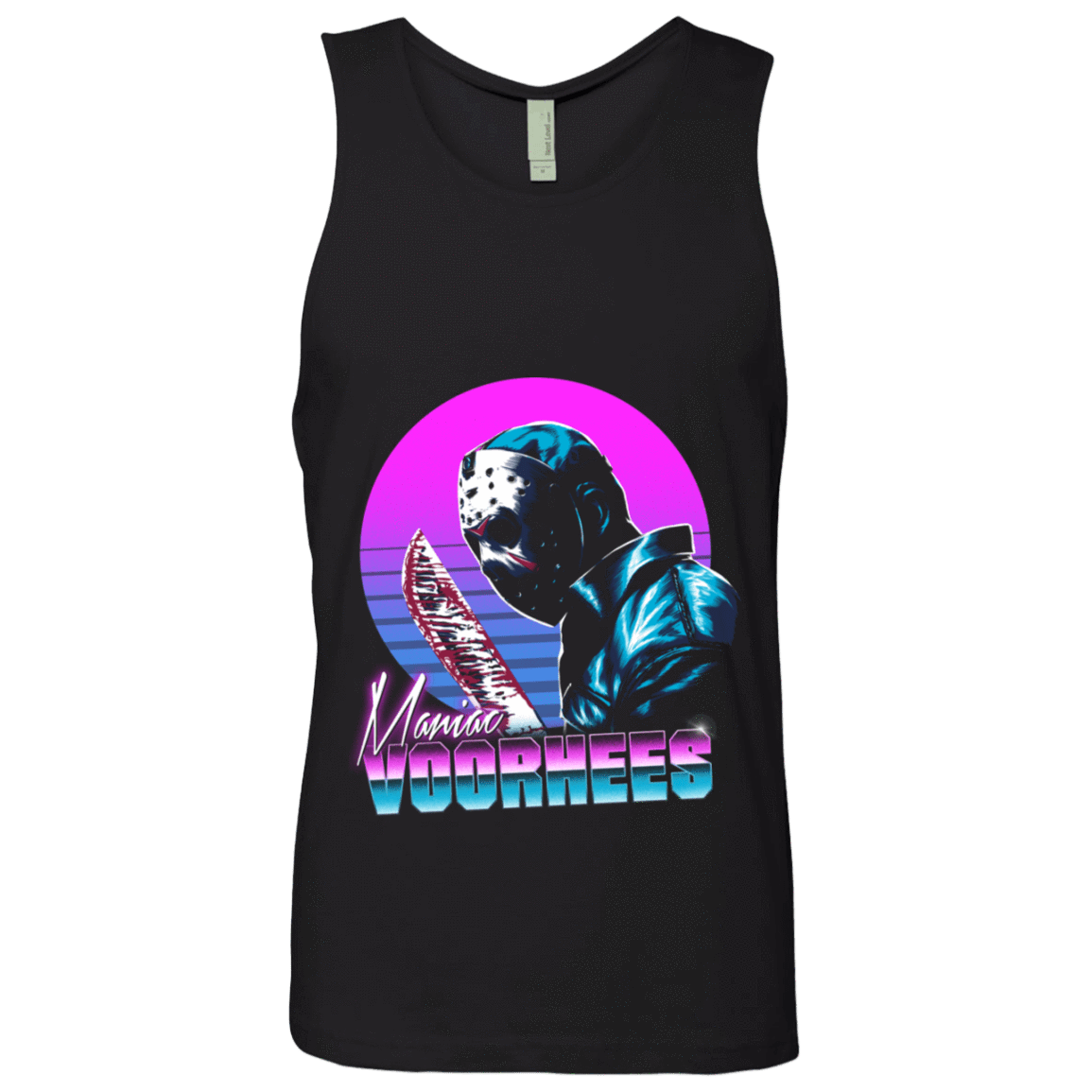 T-Shirts Black / S Retro Voorhees Men's Premium Tank Top