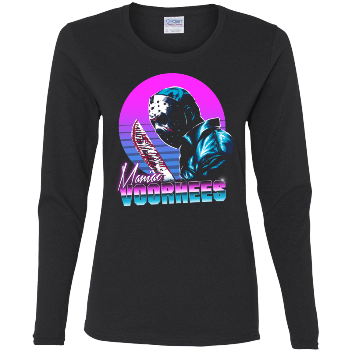 T-Shirts Black / S Retro Voorhees Women's Long Sleeve T-Shirt