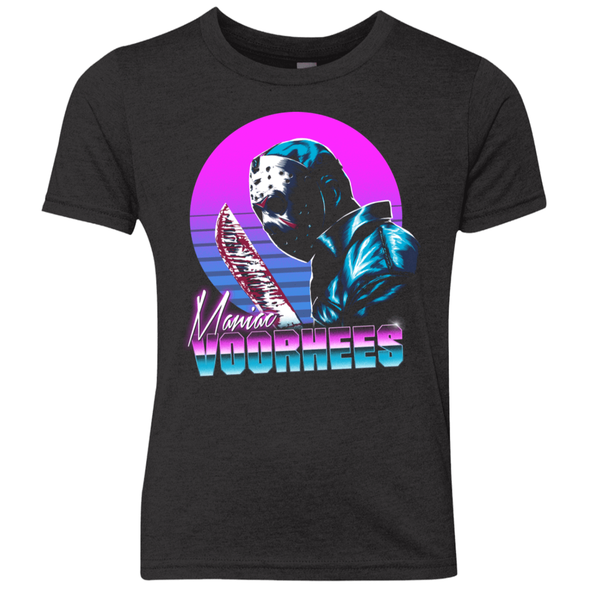 T-Shirts Vintage Black / YXS Retro Voorhees Youth Triblend T-Shirt
