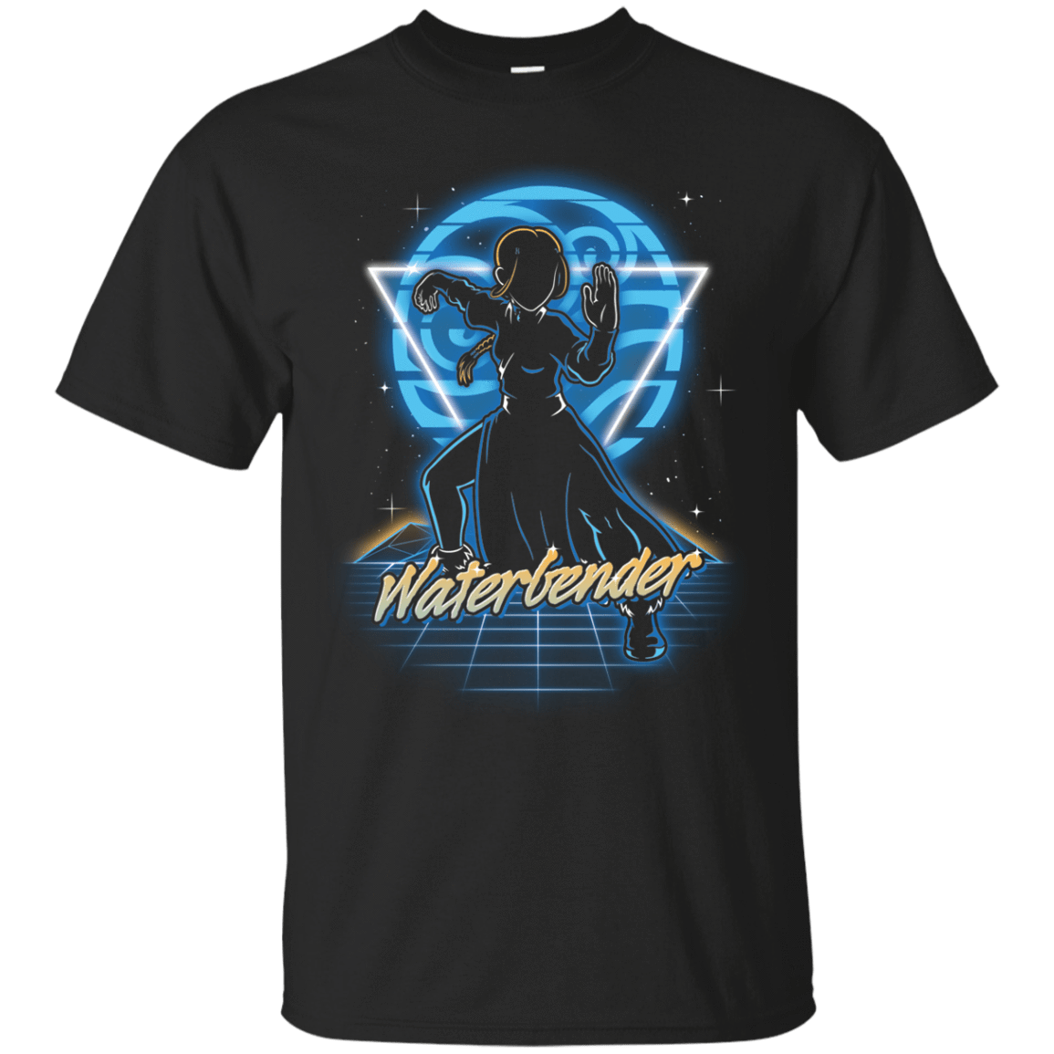T-Shirts Black / S Retro Waterbender T-Shirt