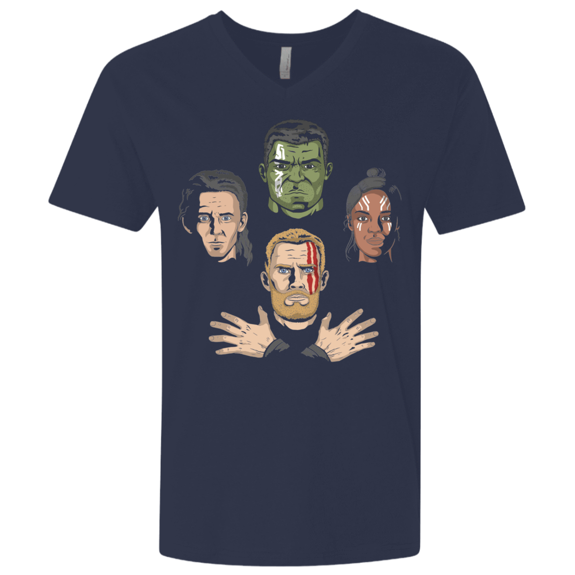 T-Shirts Midnight Navy / X-Small Revengers Rhapsody Men's Premium V-Neck