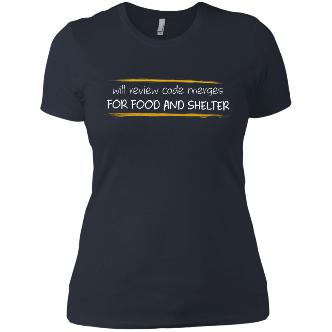T-Shirts Indigo / X-Small Reviewing Code For Food And Shelter Women's Premium T-Shirt